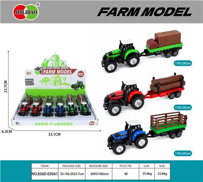 6PCS/平展示盒
合金滑行农夫拖车 - OBL10438050