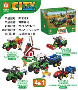 城市农场积木1010PCS(4只/盒） - OBL10439167