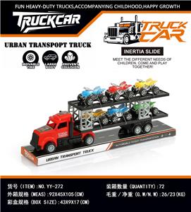 惯性美式拖头卡车载六辆沙滩车 - OBL10440590