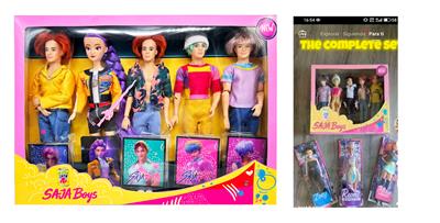 1比1 K-POP 猎魔男团真人版  11.5寸11关节实身Baby saia - 鲁米  - Mystery - Jinu-Romane  猎魔乐队 5人混装带 一条猎魔剑带卡片一张 - OBL10441968
