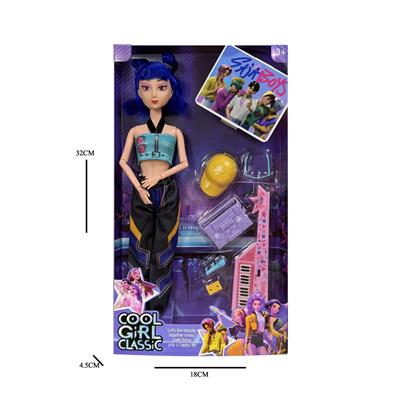 K-POP 猎魔女团动画版11.5寸12关节实身Rumi鲁米打歌芭比带吸塑配件 - OBL10442000
