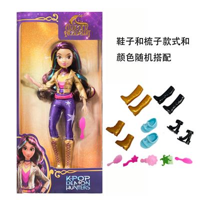 KPOP猎魔女团大手大脚10寸实身独角兽学院带鞋子带梳子 - OBL10442113