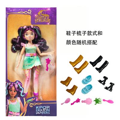KPOP猎魔女团大手大脚10寸实身独角兽学院带鞋子带梳子 - OBL10442117