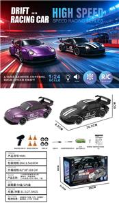 1:24保时捷遥控半比例漂移车（无级变速）2.4G变速+灯光+音乐，7通 - OBL10442198