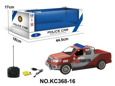 1：12双排皮卡四通遥控警车2.4G - OBL10442732