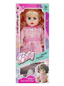 新款14寸娃娃空身直脚带IC英文歌服装多色 2粒AG13纽扣电池 - OBL10443022
