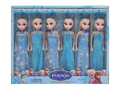 11寸空身冰雪公主穿鞋12PCS - OBL10443106