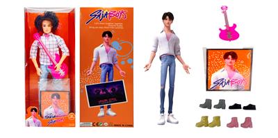 1比1 K-POP 猎魔男团动画版  11.5寸11关节实身 Jinu 泰宇 带金貂卡片一张   带吉他一条 - OBL10443284