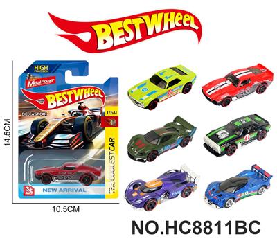 6款1:64赛车，跑车合金车片装 - OBL10443498