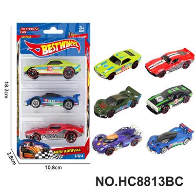 6款1:64赛车，跑车合金车3只装 - OBL10443507