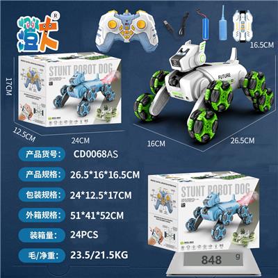 八轮漂移特技机械狗
【双控】 - OBL10444389
