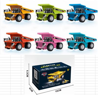 迷你工程车，1:64比例，4WD，2.4G遥控，多个速度档位，灯光，声音

6个颜色，默认单色装，可混色 - OBL10444820