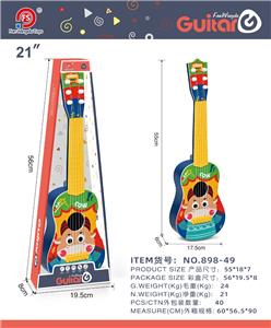新品21寸6弦卡通爆炸牛吉他尤克里里.胶丝单款单色 - OBL10447955