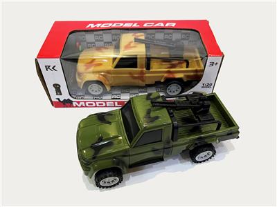 二通遥控车1：20       （绿色，沙漠色）  开窗盒 - OBL10448923