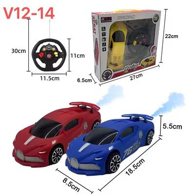 通方向盘遥控车带3D灯光1:24(带喷雾) - OBL10449077