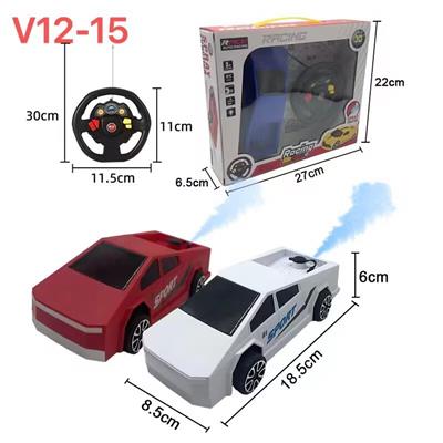 通方向盘遥控车带3D灯光1:24(带喷雾) - OBL10449078