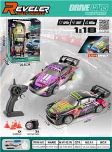 2.4G幻彩四驱漂移保时捷911遥控车带灯光喷雾(包电) - OBL10449327