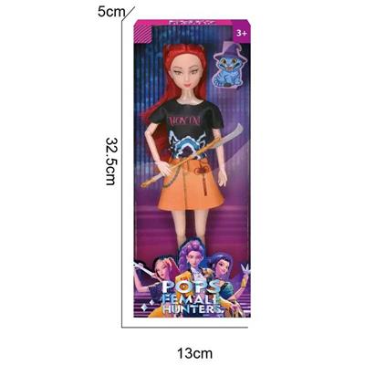 K-POP 猎魔女团真人版11.5寸12关节实身带Rumi鲁米打歌芭比带武器 - OBL10451166