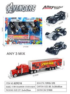 1滑行合金蜘蛛侠货柜车+
3只回力合金蜘蛛侠车子（1:43） - OBL10451890