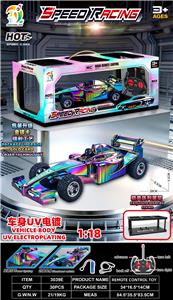 1:18四通F1方程式赛车 
车身UV镀 带灯光
包装镭射工艺
带精美陈列展架 - OBL10452112
