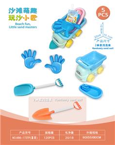 大卡车配沙滩配件配小船(5)PCS - OBL10452342
