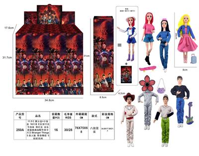 11.5寸 展示盒+小盲盒 16只装【实身11关节身体 带灯光 音乐 原版歌曲加配件和卡片】Stranger Things 5 真人版 怪奇物语 5 娃娃系列 - OBL10452951