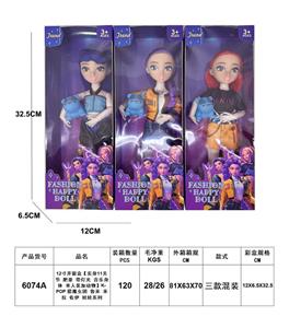12寸开窗盒【实身11关节 肥童 带灯光 音乐身体 单人装加动物】K-POP 猎魔女团 鲁米 米拉 佐伊 娃娃系列 - OBL10452957