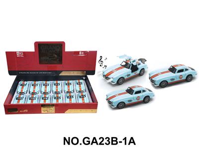 1:36回力合金车模-老爷车E300带灯光音乐海湾版（12只/展示盒） - OBL10454102