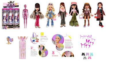 水溶系列OMG  BRATZ   冬天系列10寸大脚大腿实身大头贝兹娃娃带4样不同惊喜配件6PC - OBL10454472