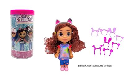 Gabby;s dollhouse  高档6.5寸实身盖比的娃娃屋带耳机【娃娃衣服可以穿的】 - OBL10454913