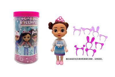 Gabby;s dollhouse  高档6.5寸实身盖比的娃娃屋带耳机【娃娃衣服可以穿的】 - OBL10454918