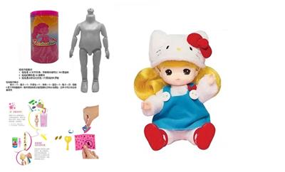 惊喜1比1 毛绒6.5寸实身HELLO kitty娃娃4样不同的惊喜配件 - OBL10454933