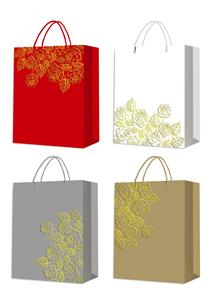 四款小号凹凸+烫金礼品袋 - OBL10456367