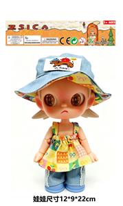 高品质POPMART泡泡玛特ZSIGA嘎子姐9寸14关节实身潮流手办摆件娃娃 - OBL10456559