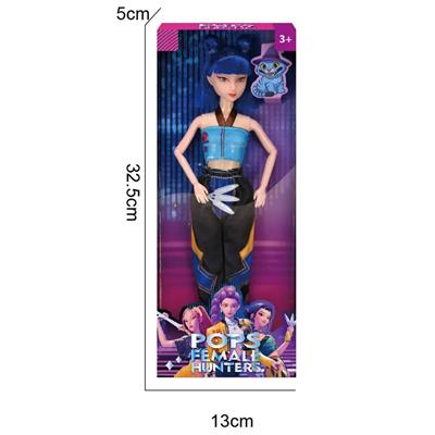 K-POP 猎魔女团真人版11.5寸12关节实身带Rumi鲁米打歌芭比带武器 - OBL10457263