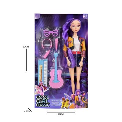 K-POP 猎魔女团动画版11.5寸12关节实身Rumi鲁米打歌芭比带吸塑配件 - OBL10457279