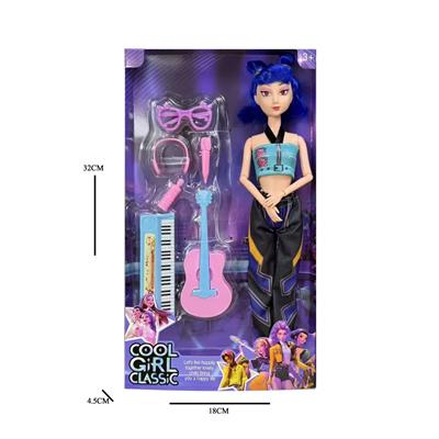 K-POP 猎魔女团动画版11.5寸12关节实身Rumi鲁米打歌芭比带吸塑配件 - OBL10457280