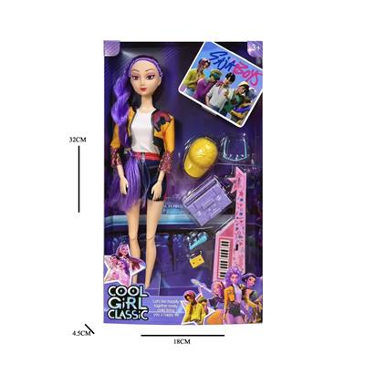 K-POP 猎魔女团动画版11.5寸12关节实身Rumi鲁米打歌芭比带吸塑配件 - OBL10457282