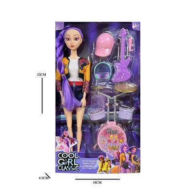 K-POP 猎魔女团动画版11.5寸12关节实身Rumi鲁米打歌芭比带吸塑配件 - OBL10457285