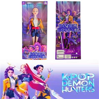 K-POP 猎魔女团动画版11.5寸12关节实身Rumi鲁米打歌芭比带武器 - OBL10457352