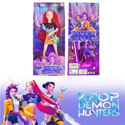 K-POP 猎魔女团动画版11.5寸12关节实身Rumi鲁米打歌芭比带武器 - OBL10457356