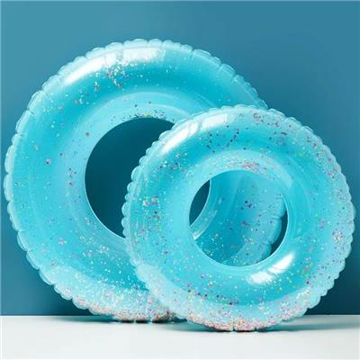 70cm（适合5-9岁）蓝色亮片加厚泳圈 - OBL10457435