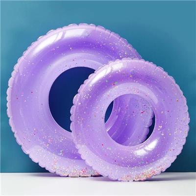 60cm（适合2-4岁）紫色亮片加厚泳圈 - OBL10457439