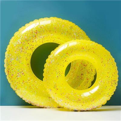 70cm（适合5-9岁）黄色亮片加厚泳圈 - OBL10457445