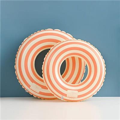90cm（适合成人）橙色条纹加厚泳圈 - OBL10457537
