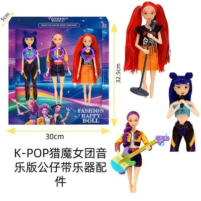 K-POP 猎魔女团11.5寸9关节实身主题音乐芭比三人装 - OBL10458314