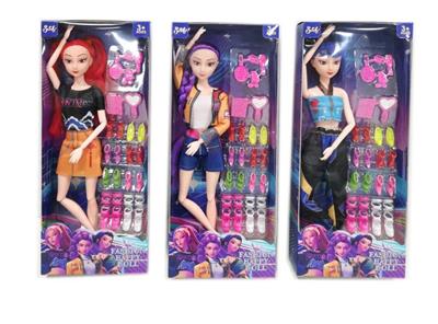 K-POP 猎魔女团动画版11.5寸12关节实身摇滚芭芘带鞋子套装吸塑三人随机混装 - OBL10458322