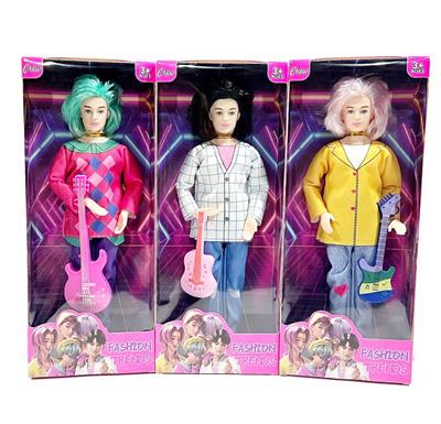 K-POP 猎魔男团动画版  11.5寸12关节实身带吉他男人猎魔乐队三人随机混装 - OBL10458339