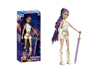 K-POP 猎魔女团动画版11.5寸12关节实身Rumi鲁米打歌芭比带武器 - OBL10459287