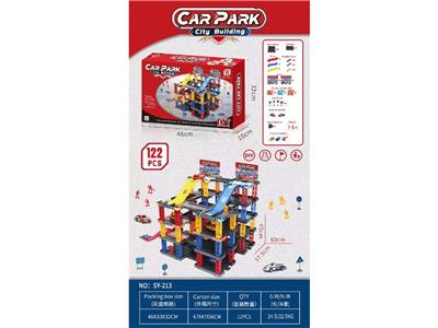 益智拼插轨道DIY城市大楼122PCS(GCC) - OBL10462798